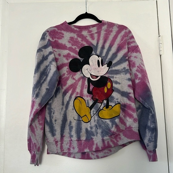 Vintage-Inspired Mickey Mouse Tie-Dye Sweatshirt - Picture 2 of 4
